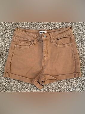 Girls RSQ Brown Denim Shorts ~ Super High Rise Mom Size 12